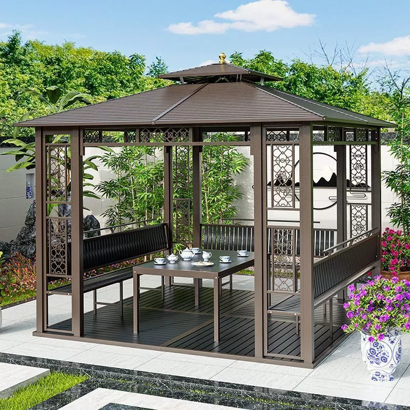 Padiglione con lavandino